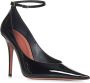 Amina Muaddi Zwarte Lakleren Stiletto Hakken Black Dames - Thumbnail 5