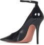 Amina Muaddi Zwarte Lakleren Stiletto Hakken Black Dames - Thumbnail 6