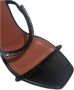 Amina Muaddi Zwarte Leren Sandalen Black Dames - Thumbnail 4