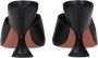 Amina Muaddi Zwarte Leren Stiletto Hakken Sandalen - Thumbnail 2