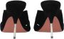 Amina Muaddi Zwarte leren stilettohak sandalen - Thumbnail 2