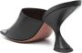 Amina Muaddi Zwarte Open Teen Hoge Hakken Schoenen - Thumbnail 2