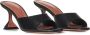 Amina Muaddi Zwarte Sandalen Elegante Zandloper Hak Black Dames - Thumbnail 2