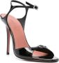 Amina Muaddi Zwarte Sandalen met 10 6 cm Hak - Thumbnail 2