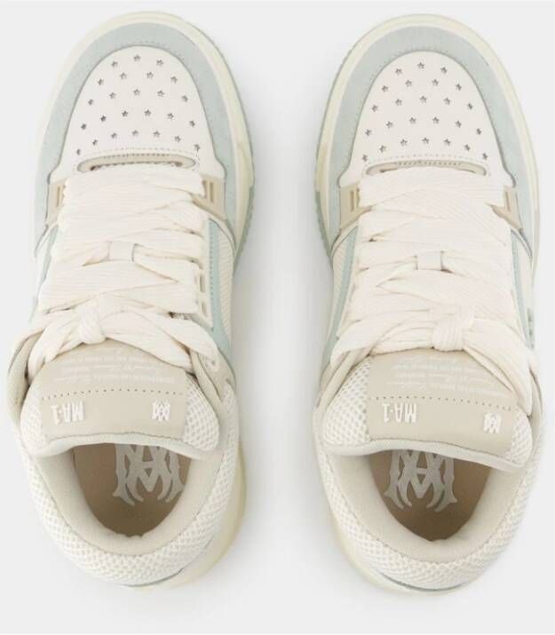 Amiri Blauwe Nubuck Sneakers Leer Blue Dames