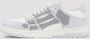 Amiri Grijze Leren Sneakers met Skeletapplicaties Gray Heren - Thumbnail 2