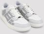 Amiri Grijze Leren Sneakers met Skeletapplicaties Gray Heren - Thumbnail 3