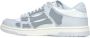 Amiri Grijze Leren Sneakers met Skeletapplicaties Gray Heren - Thumbnail 6