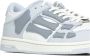 Amiri Grijze Leren Sneakers met Skeletapplicaties Gray Heren - Thumbnail 7