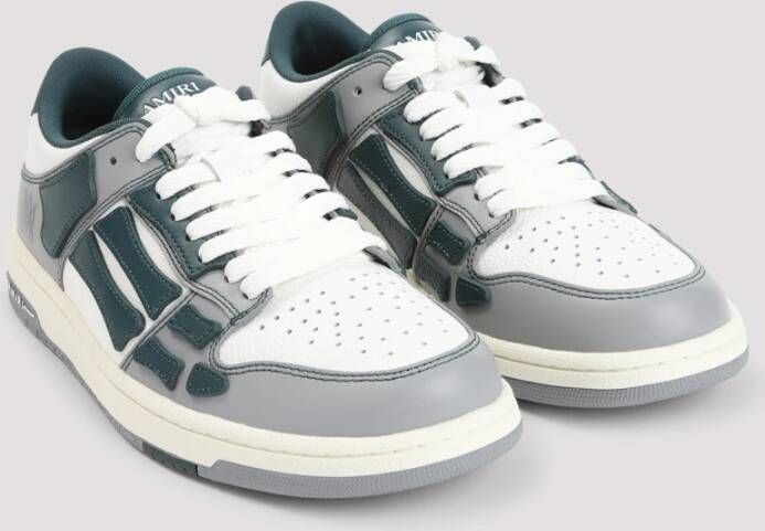 Amiri Groene Leren Sneakers Stijlvol Comfort Multicolor Heren