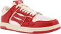 Amiri Iconische Bones Leren Sneakers Red Heren - Thumbnail 2
