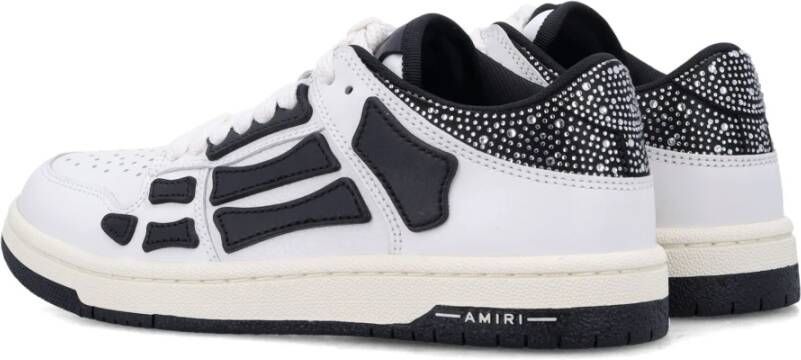 Amiri Kristal Satin Skel Top Sneakers