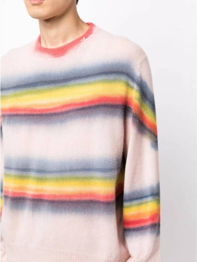 Amiri Regenboog Strik Rondehals Breiwerk