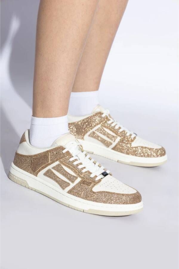 Amiri Shimmer Skel Top sneakers Yellow Dames
