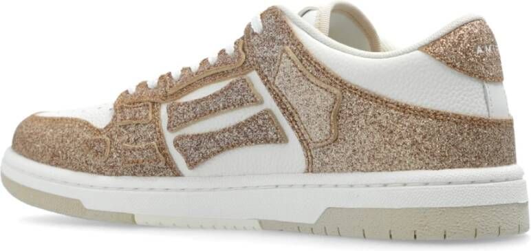Amiri Shimmer Skel Top sneakers Yellow Dames