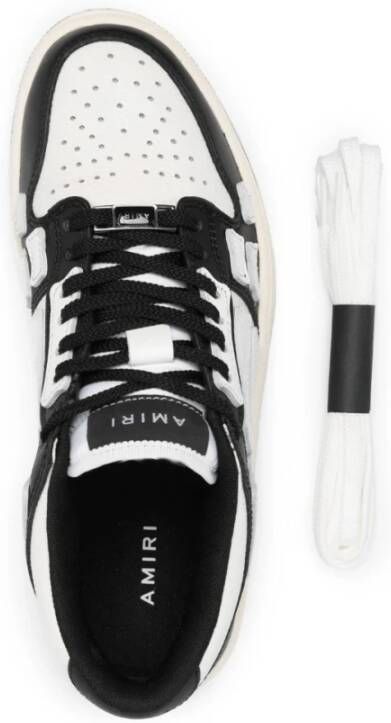 Amiri Skel Top Leren Sneakers Zwart Wit
