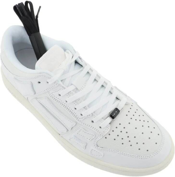 Amiri Skel Top Low Leren Sneakers White Heren