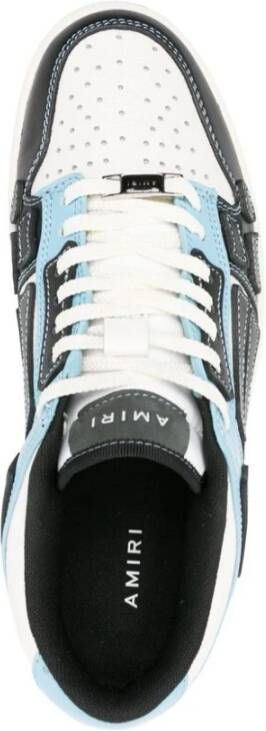Amiri Sneaker van kalfsleer met patchdetails Blue Heren