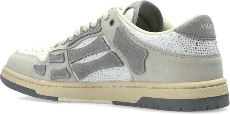 Amiri Sneakers Crystal Suede Skel Top Gray Heren