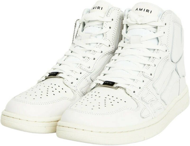 Amiri Witte leren Skel-Top Hi sneakers Wit Heren