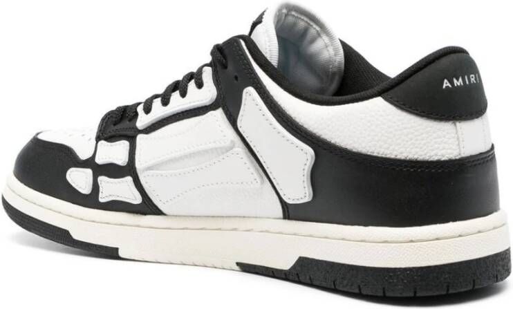 Amiri Zwarte Skel Top Low-Top Sneakers Zwart Heren