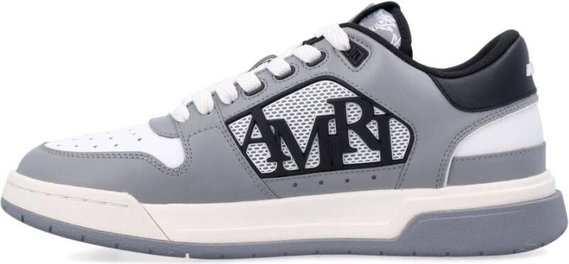 Amiri Grijze Classic Low Sneakers met Logo Gray Heren