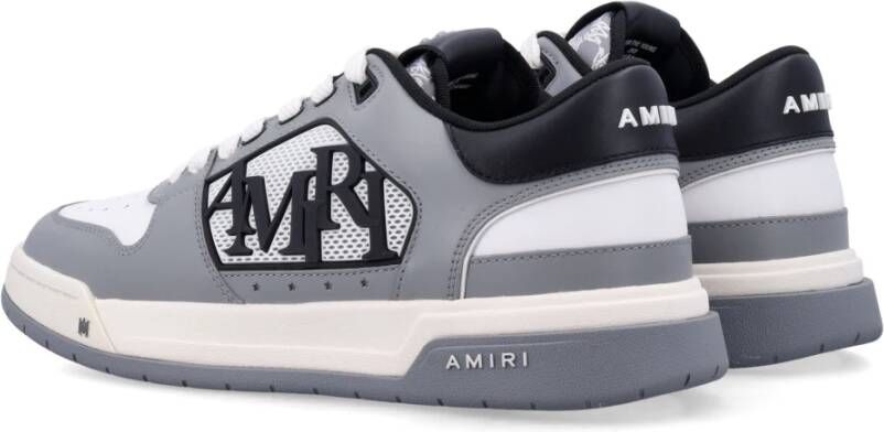 Amiri Grijze Classic Low Sneakers met Logo Gray Heren