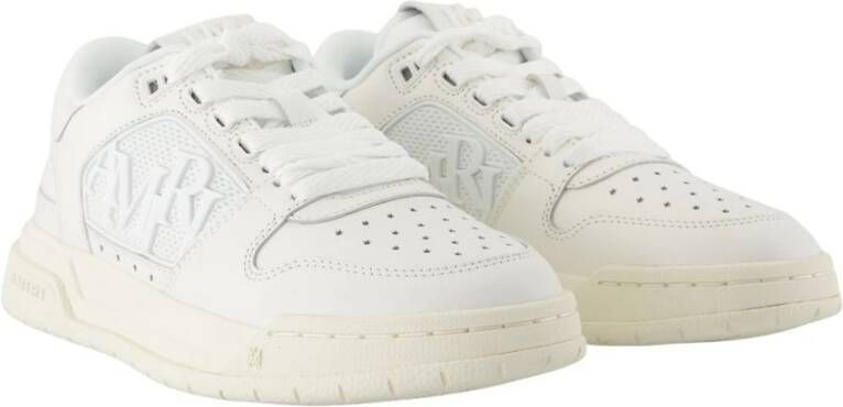 Amiri Witte Leren Lage Sneakers