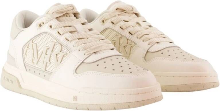 Amiri Witte Leren Lage Sneakers