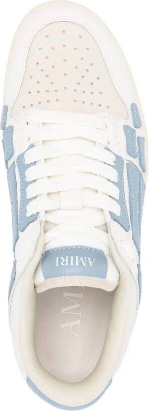 Amiri Witte Leren Sneakers met Skeletapplicatie