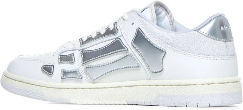 Amiri Witte Metallic Lage Top Sneakers Multicolor Heren