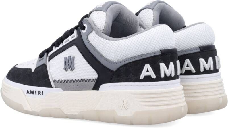 Amiri Zwarte Veterschoen met Logopatch