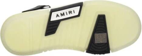 Amiri Zwarte Leren Logo Sneakers
