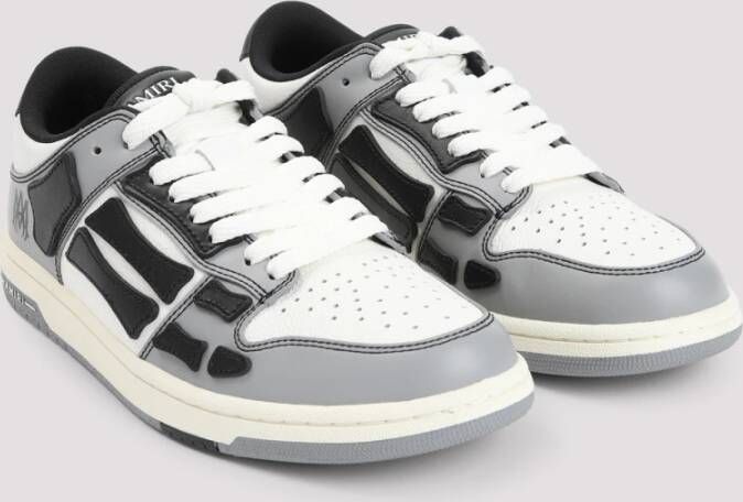 Amiri Zwarte Leren Sneakers Stijlvol Comfort Multicolor Heren