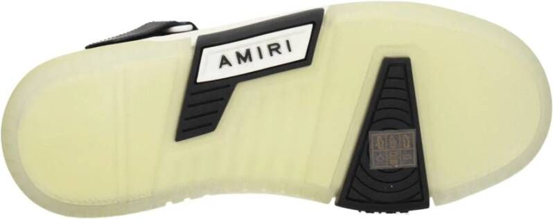 Amiri Zwarte Leren Sneakers Street Style