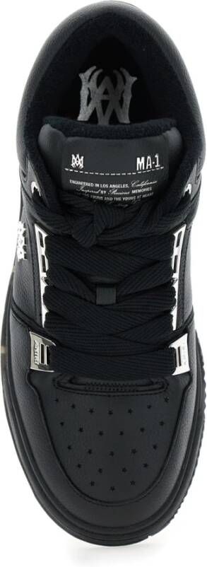 Amiri Zwarte Metallic Sneakers