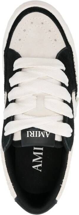 Amiri Zwarte sneaker met sterrenvormig paneelontwerp