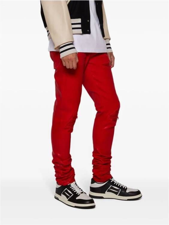 Amiri Zwarte Vetersneaker met Merkhiel Black Heren