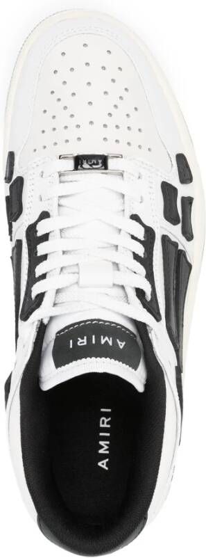 Amiri Zwart Witte Leren Sneakers White Heren