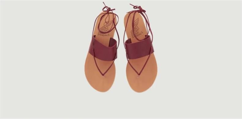 Ancient Greek Sandals Aratro sandalen Rood Dames
