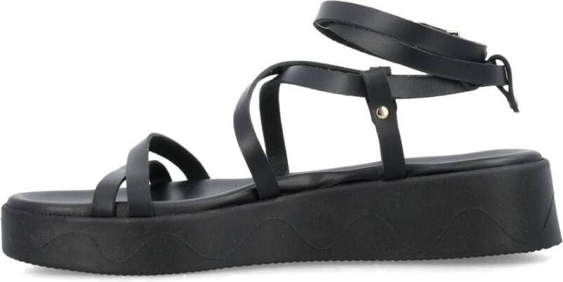 Ancient Greek Sandals Aristea Stijlvolle Sandalen Black Dames