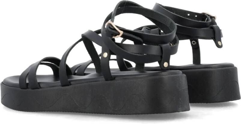 Ancient Greek Sandals Aristea Stijlvolle Sandalen Black Dames