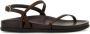 Ancient Greek Sandals Bruin Satijn Stijlvolle Sandalen - Thumbnail 2