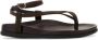 Ancient Greek Sandals Bruine Satijnen Teenslippers - Thumbnail 2