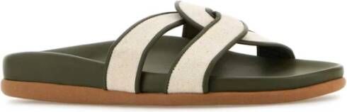 Ancient Greek Sandals Canvas Twee-Tinten Desmos Slippers