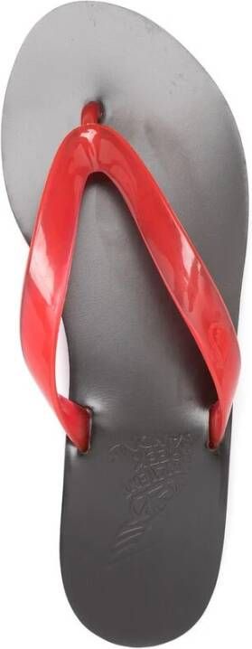 Ancient Greek Sandals Cederbruine Instap Teenslipper Sandalen Red Dames