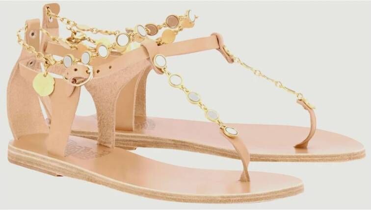 Ancient Greek Sandals Chryso sandalen Beige Dames