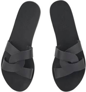 Ancient Greek Sandals Desmos Griekse Leren Sandalen Black Dames