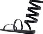 Ancient Greek Sandals Zwarte koeienleren sandalen - Thumbnail 4