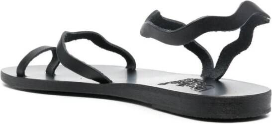 Ancient Greek Sandals Flat Sandals Black Dames